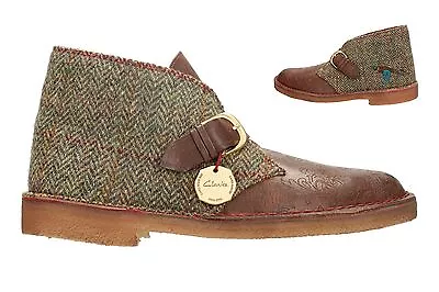 Clarks Original Men Desert Gent Brown Tweed Combi - DeadStock UK 9 / US 10 G • $508.81