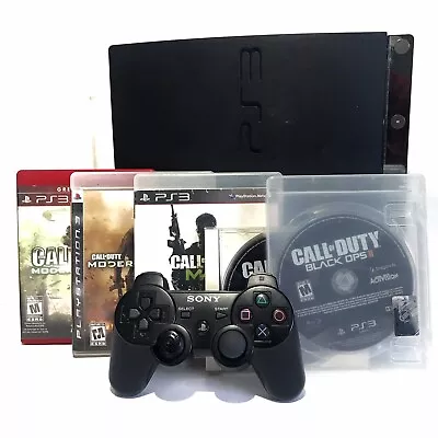 PlayStation 3 160GB PS3 Console PS1 Backwards Compatible 5 Call Of Duty Games • $144.99