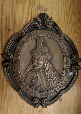 Vlad The Impaler Dracula Cold Cast Bronze Wall Plaque Vlad Tepes • $66.60