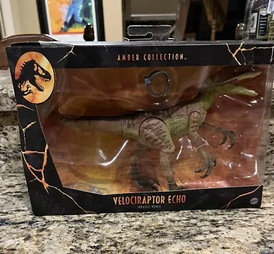 Jurassic World Amber Collection Velociraptor Echo Action Figure NIB • $29.95