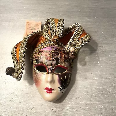 La Maschera Del Galeone 6  Hand Made In Venice Italy Mask Signed FirePize • $15