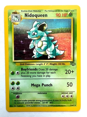 $1 • Buy Pokemon TCG WOTC Holo #44 | Nidoqueen - Jungle 7/64 ($1 Start)