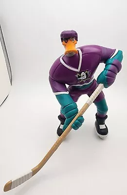 Mattel Disney Mighty Ducks Duke L'Orange Slap Shot Action Figure Stick Toy 96’ • $13.99