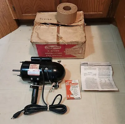 Vintage NOS Dayton 4C354A 2-Speed Oscillating Industrial Fan Motor • $130