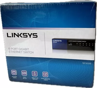 Linksys SE3008 8-Port Gigabit Ethernet Switch New In Box • $20