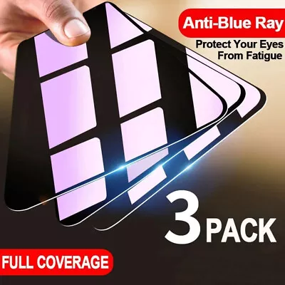 3 Pack Screen Protector Anti-Blue Light For IPhone 15 Pro Max 14 13 12 • $17.04