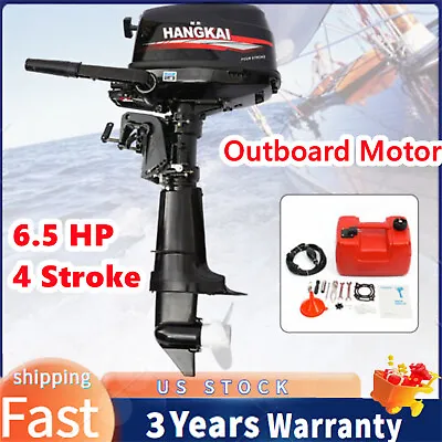 Outboard Motor 2/4 Stroke 3.5~7HP Marine Boat Engine Air/Water Cooled CE HANGKAI • $220