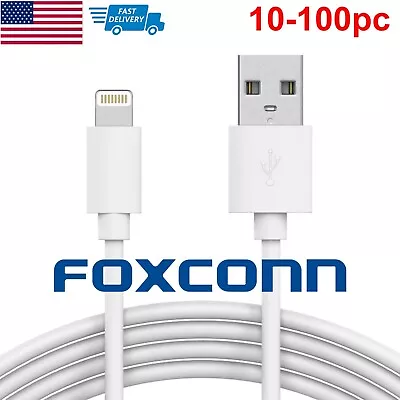 Lot 10x 100x 3FT Foxconn USB Data Charging Cord Cable For IPhone 12 11 X 8 7 6s • $79.99