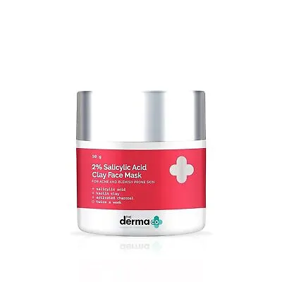 The Derma Co 2% Salicylic Acid Clay Face Mask For Men And Women 50gm • £17.26