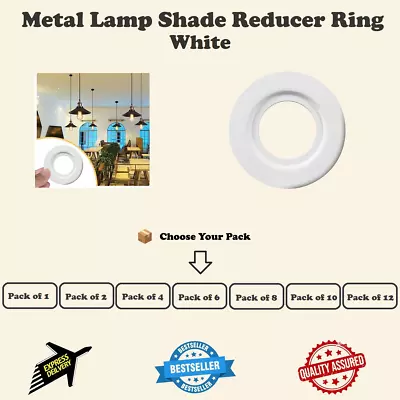 Lamp Shade Reducer Ring Light Fitting Washer / Converter Metal Plate / Adapter • £8.49