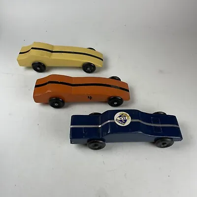 Set Of 3 Vintage Royal Ambassador Pinewood Derby Race Cars Royal Racer Wheels • $29.95