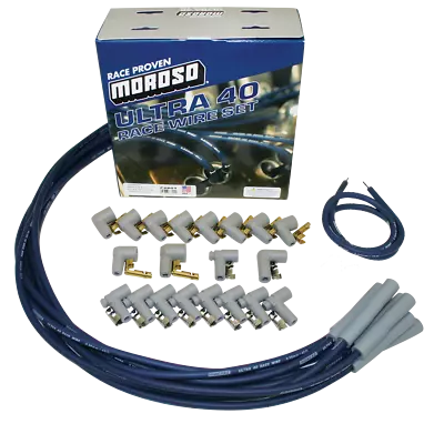 Moroso Ultra 40 Universal Ignition Wire Set Unsleeved Straight Boots 73801 • $164.33