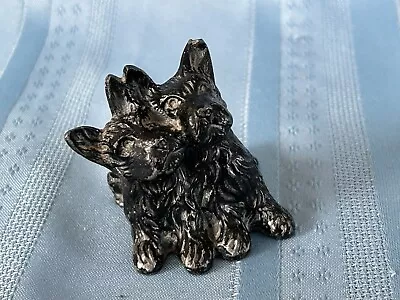 Vintage Pair Scottie Dog Small Figurine Metal • $19.99