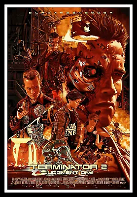 Terminator 2 Judgment Day Movie Poster Print & Unframed Canvas Prints • $23.95