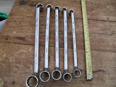 5 X Acesa Offset Ring Spanners Metric And AF Combination Set 704 Workshop  C10 • £12.50