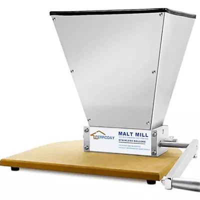 Malted Grain Mill Malt 2 Roller Stainless Steel Malt Crusher NEW • $92