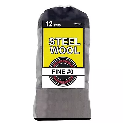 12 Pieces Household Steel Wool Fine Grade #0 • $7.99