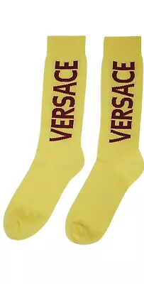 VERSACE Yellow Logo Socks • $85.99