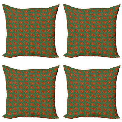 Paisley Pillow Cushion Set Of 4 Eastern Traditional • £22.99