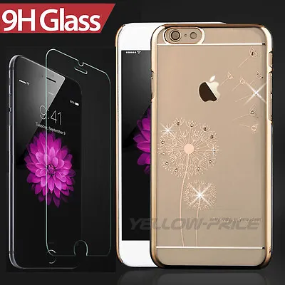 $8.99 • Buy IPhone 6s Plus 9HGlass Screen Protector, IPhone 6/6s Case Luxury Bling Crystal