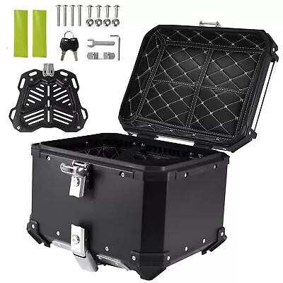 45L Black Motorcycle Tail Box Top Box Trunk Luggage Storage Case Waterproof U0Q9 • $87.41