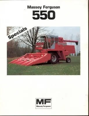 Rare MASSEY FERGUSON MF 550 - COMBINE SPECIALS - 1983 Advertising Sales Brochure • $12.95