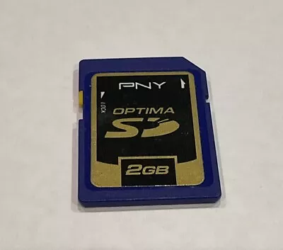 PNY Optima 2GB SD Memory Card - Made In Japan - Tested - Tracked Post • $12