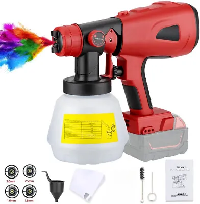 Electric Cordless Paint Spray Gun For Milwaukee 18V Battery Brushless Motor • $42.29