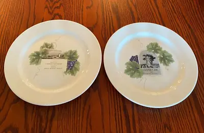 Wedgwood Grand Gourmet Vintage Collection Winery Plates 10  Set Of 2 • $25