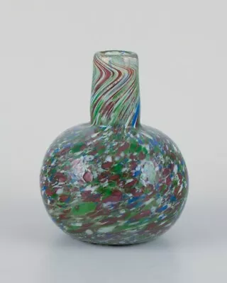Murano Italy Millefiori Mouth-blown Art Glass Vase. 1960s/70s • $270
