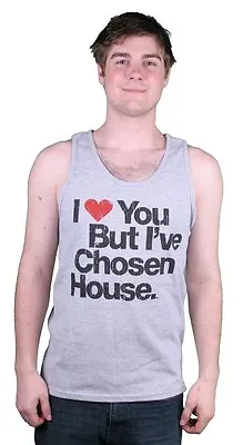 Mens I Love You But I've Chosen House Music Grey Tank Top Halter Muscle Shirt • £28.15