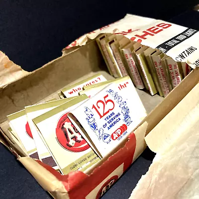 12 A&P Grocery Store NOS UNSTRUCK Matchbooks In Pkg  & 9 More 50's Advertising • $49.95