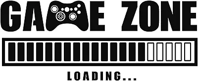 Game Zone Loading Wall Decals Video Game Wall Stickers Removable Art Design Ga • $24.99