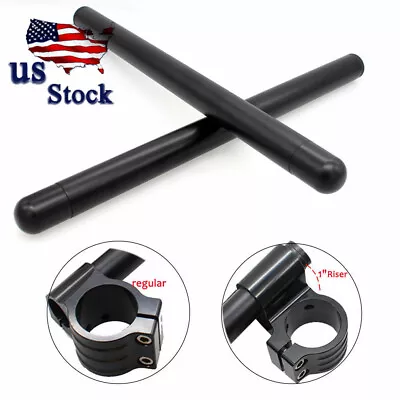 $32.54 • Buy FXCNC Clip On Handlebars Fork Tube Adjustable Handle Bar Universal 7/8  US Stock