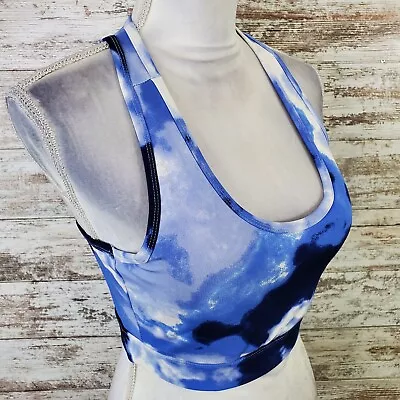 Nicole Miller Blue Cloud Racerback Sports Bra  • $5.95