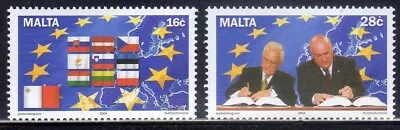 Malta-MNH-2004-Complete Set Of 2-Admission To European Union-Sc #1180-1181 • $1.99