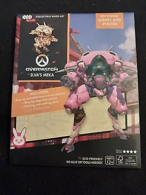$52.95 • Buy Incredibuilds D.va's Mecka | Overwatch | 3d Wood Model Kit & Poster