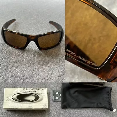 Oakley Gascan Sunglasses Matte Tortoise/Tungsten Iridium POLARIZED NIB (2005) • $189