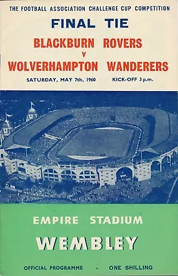 FA CUP FINAL PROGRAMME 1960 Wolves V Blackburn Rovers • £9.99