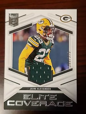 2023 Donruss Elite Jaire Alexander- Elite Coverage Patch #1  /375 Packers • $9.99