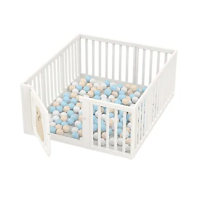 Baby Playpen 10 Panels Baby Play Pen Kids Activity Centre Safety Play Yard White • $152.90