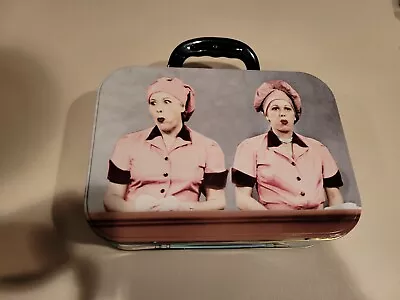 Vandor: Used I Love Lucy Friends Forever Job Switching Tin Tote Lunchbox No Tags • $27.99