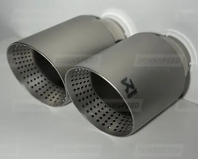 Brushed Silver 4” Akrapovic Exhaust Tips • £110