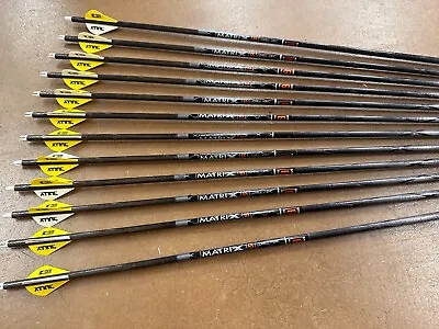 12 Easton 6.5 UltraLite Matrix Bowhunter 300 Spine Carbon Arrows 6.5 Bow Hunter • $69.99