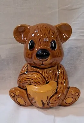 Vtg Roc Ceramic Collectible Baby Bear Honey Pot For Honey Sugar Candy Storage • $8.90