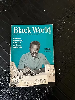 AUGUST 1972 Black World Magazine MORRIE TURNER - CARTOONIST • $24.99