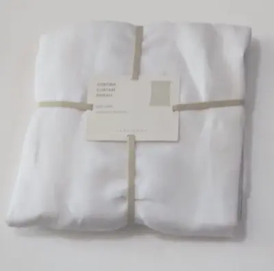 $34.99 • Buy Zara Home Cortina Curtain 100% Linen  55 X 106.5'' White