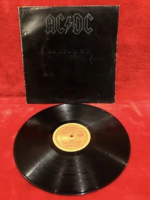 ACDC 1980 Back In Black ⚡️1st Press⚡️Graded Good Vinyl • $188