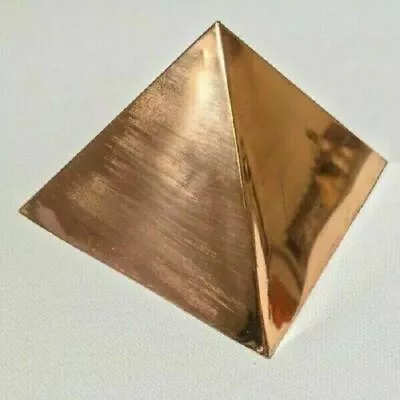 Copper Plain Meditation Pyramid Size 2x2 Inch Tall Hinduism • $11.46