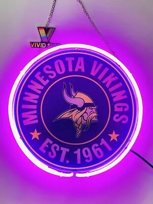 US STOCK 12 X12  Minnesota Vikings Est 1961 Acrylic Neon Sign Light Lamp JY • $79.98